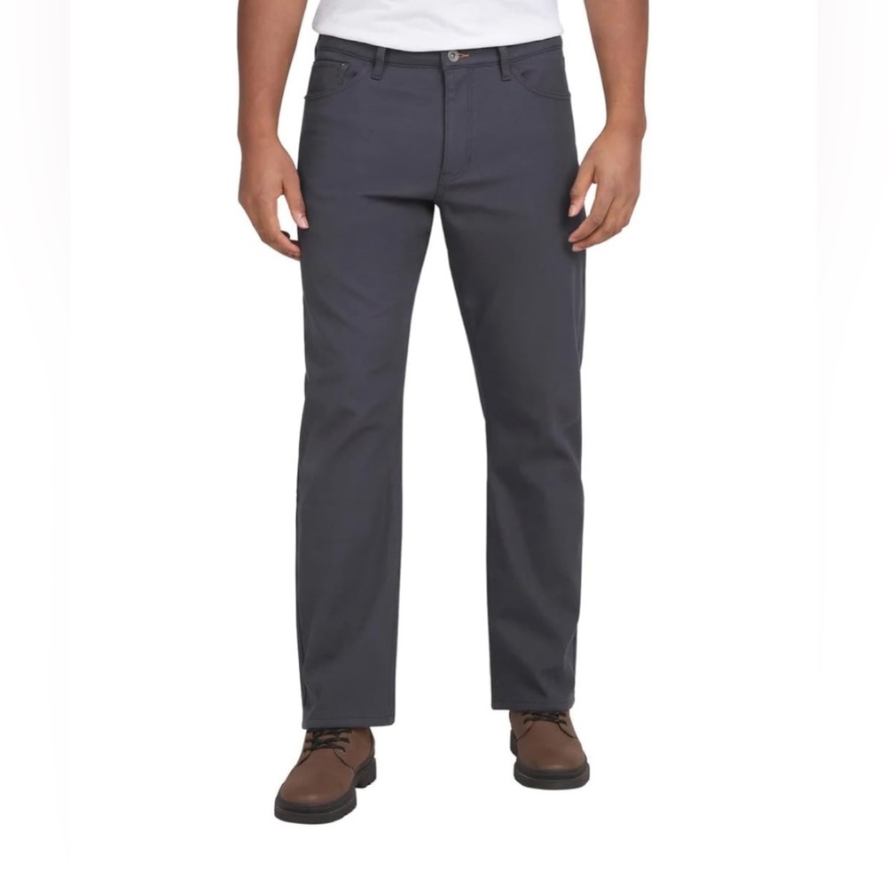 Weatherproof Vintage Men's Fleece Lined Canvas Pant Blue 34W 32L